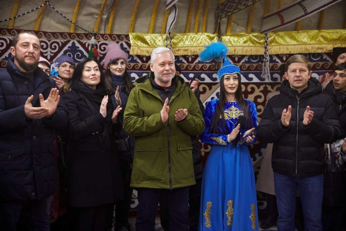 Ещё одна казахская "юрта несокрушимости" появилась в Украине