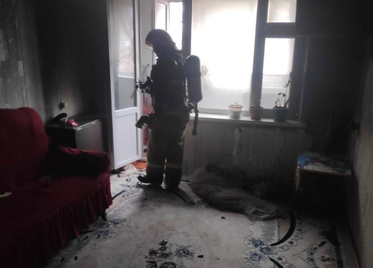 В жилом доме Жамбылской области возник пожар