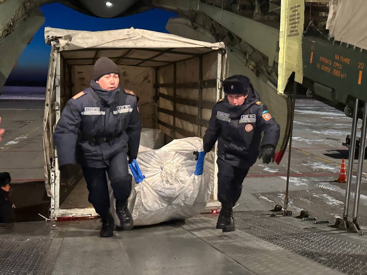 Борт с дополнительной гуманитарной помощью вылетел из Казахстана в Турцию