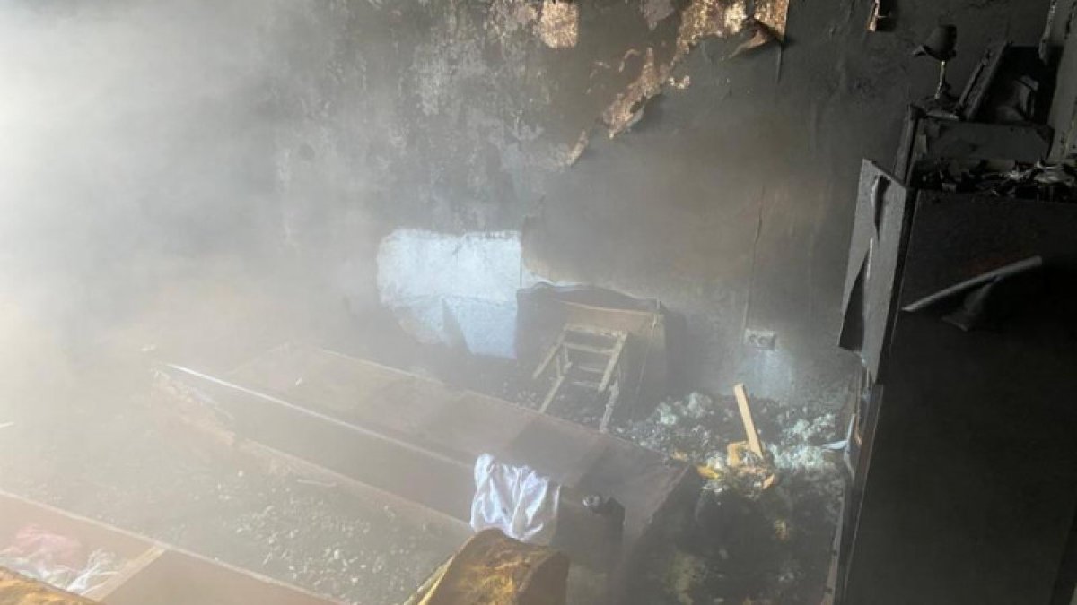 В Экибастузе возник пожар