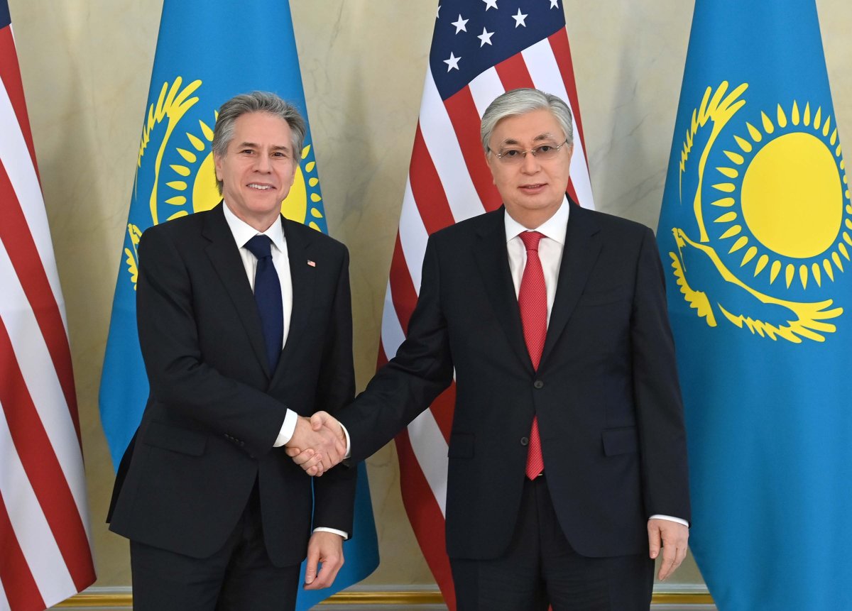 Президент Казахстана принял госсекретаря США Блинкена