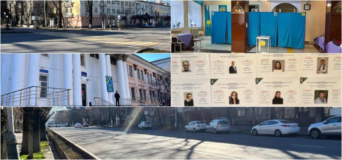 Тихо и безлюдно: как в Алматы прошло утро в день выборов