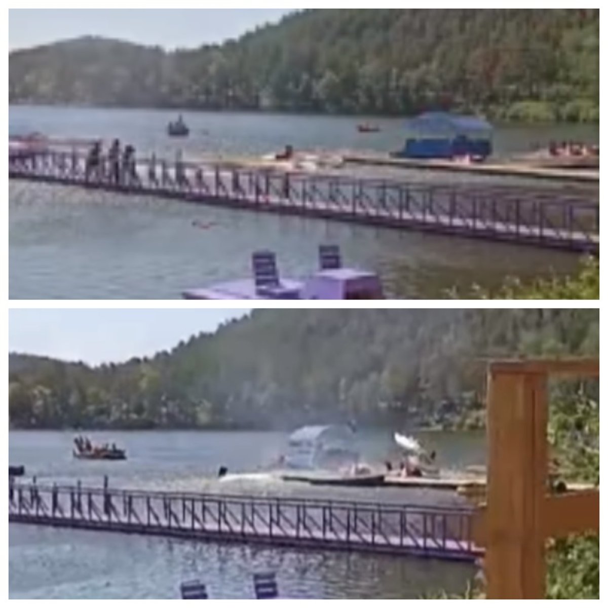 Торнадо перевернуло лодки на озере в Бурабае