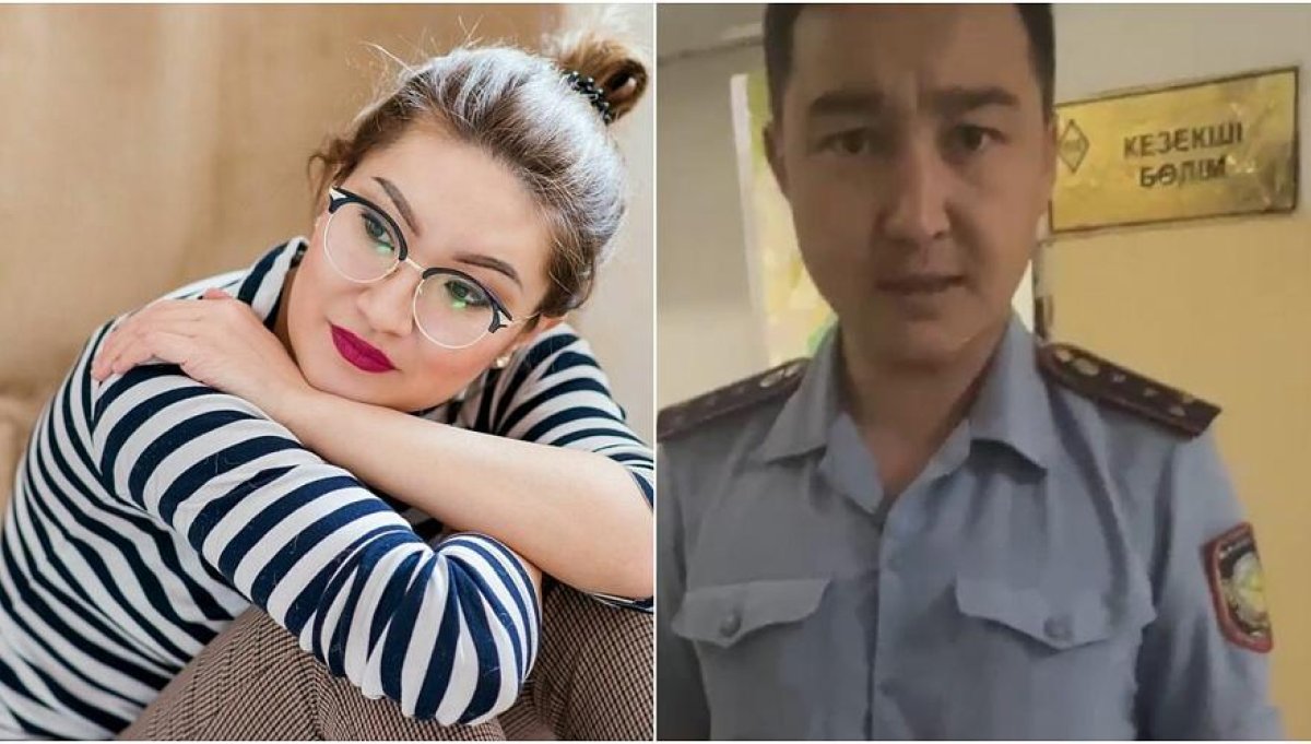 Полицейский обматерил журналистку и применил к ней силу в Караганде