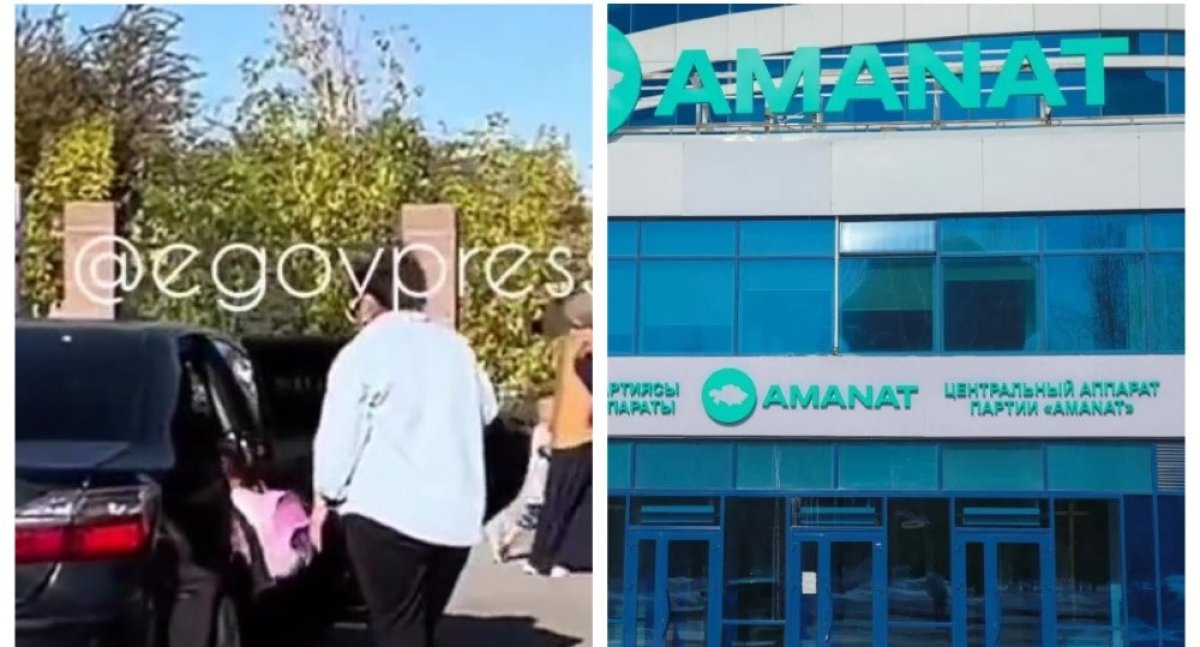 В Атырау детей чиновников развозят на служебном авто Amanat (видео)