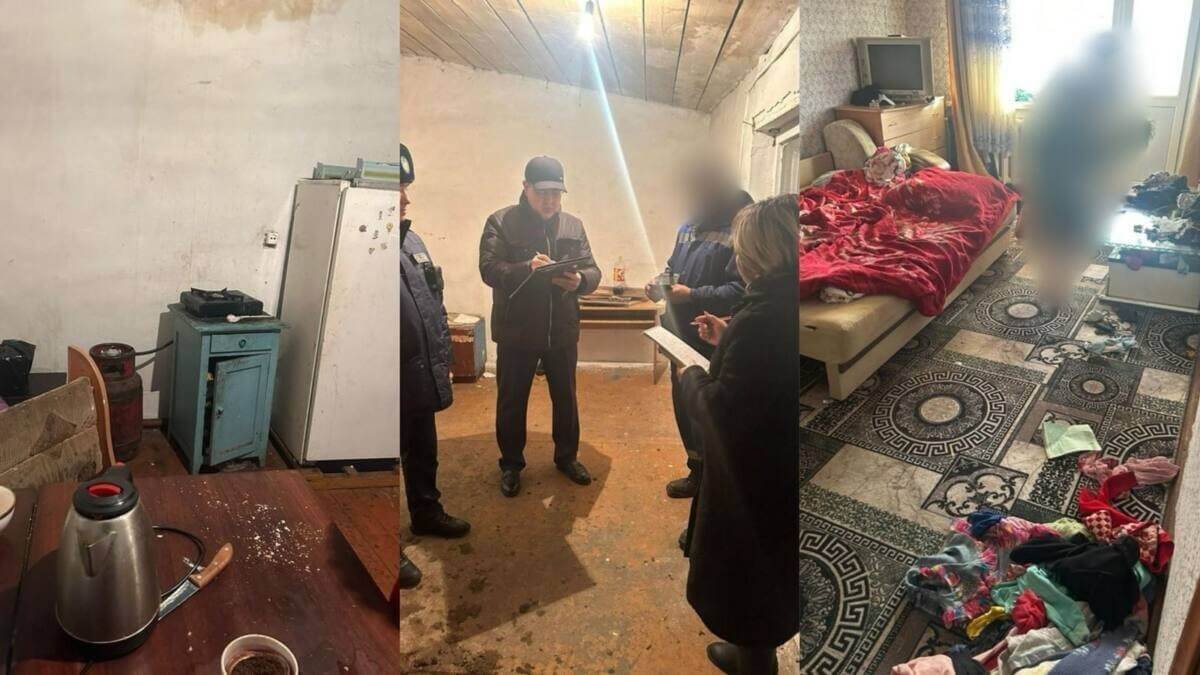 В Аксу дети жили в полной антисанитарии с пьющими родителями