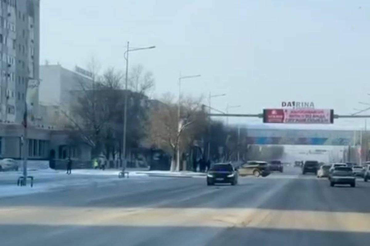 Кортеж Токаева подрезал мужчина в Актобе (видео)