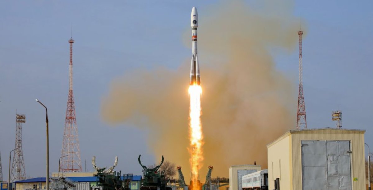 На космодроме Байконур успешно запустили ракету "Союз"