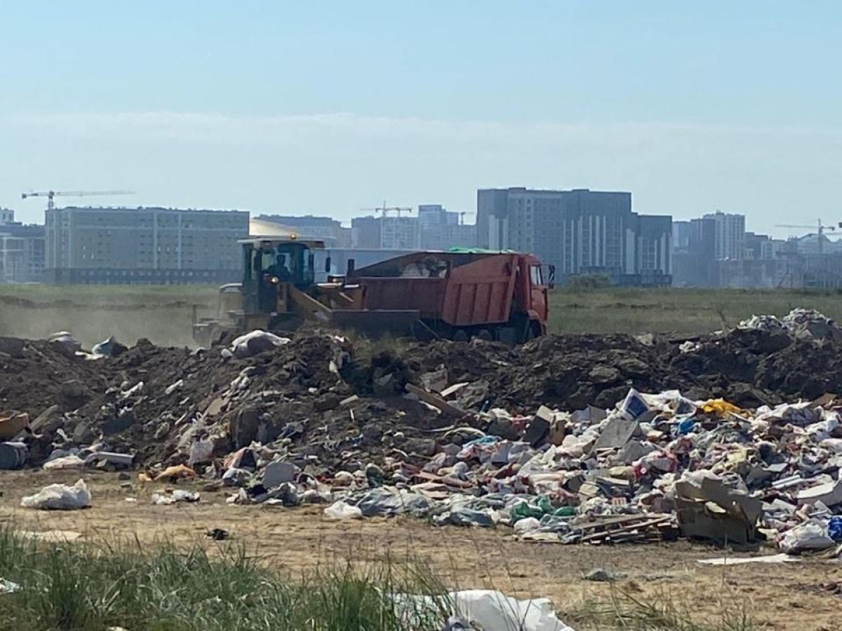 Свыше 24,5 тыс. тонн мусора вывезли с несанкционированных свалок в районе Нура