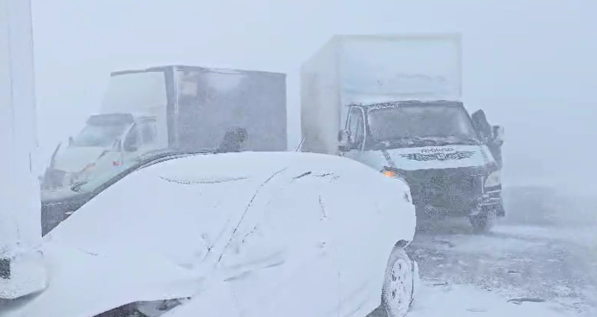 16 автомобилей столкнулись в аварии на трассе Астана-Петропавловск