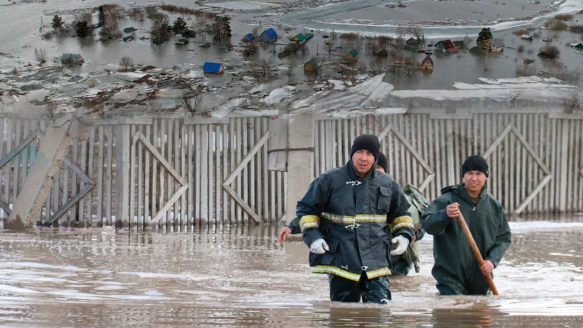 Уровень воды в реке Жайык снижается на 2-4 см в день