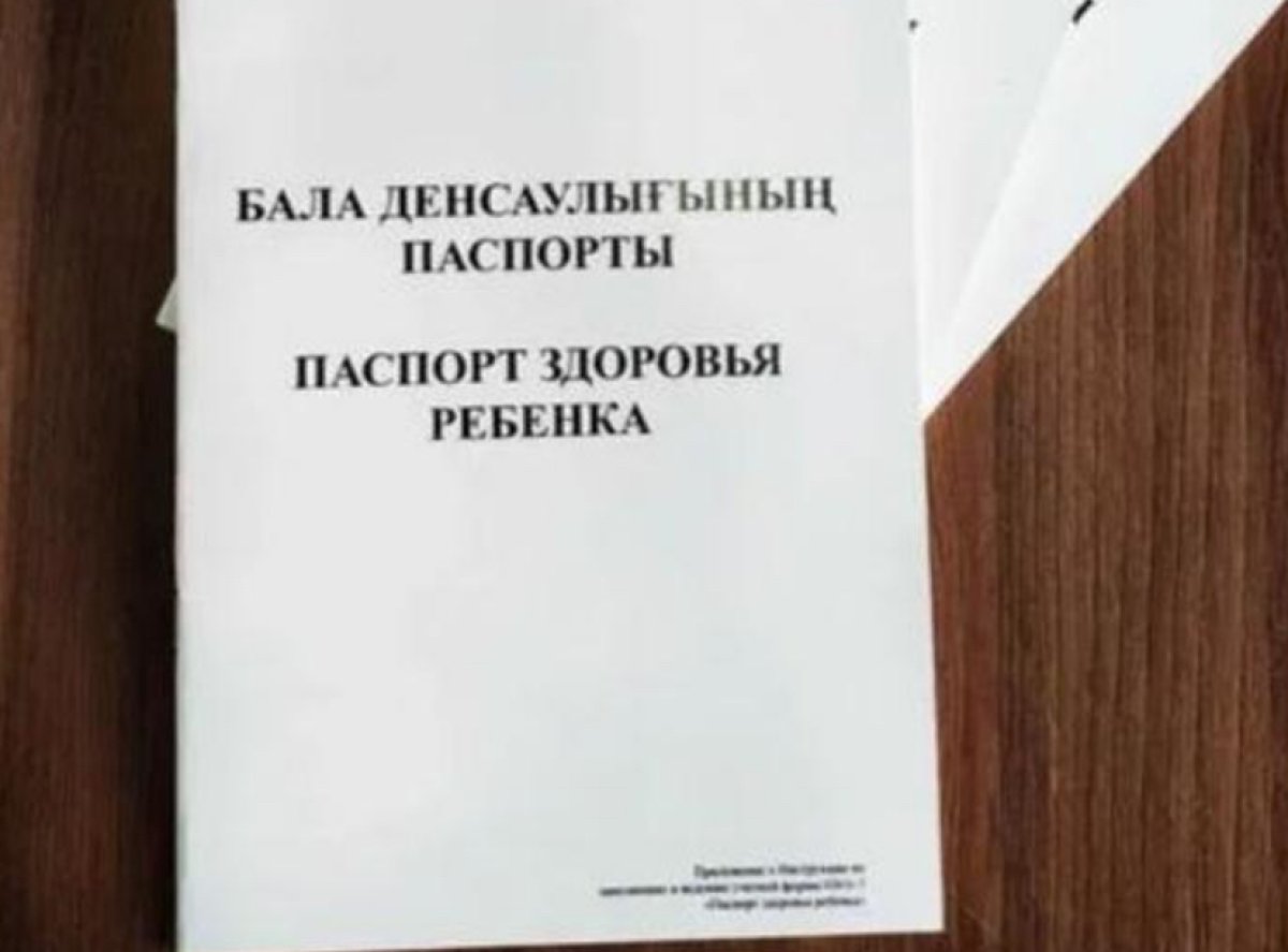 В электронной формат переводится Паспорт здоровья ребенка