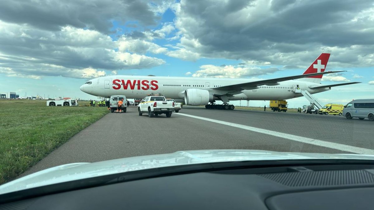 ЧП в аэропорту Астаны: самолёт Swissair экстренно приземлился из-за пассажира с инсультом