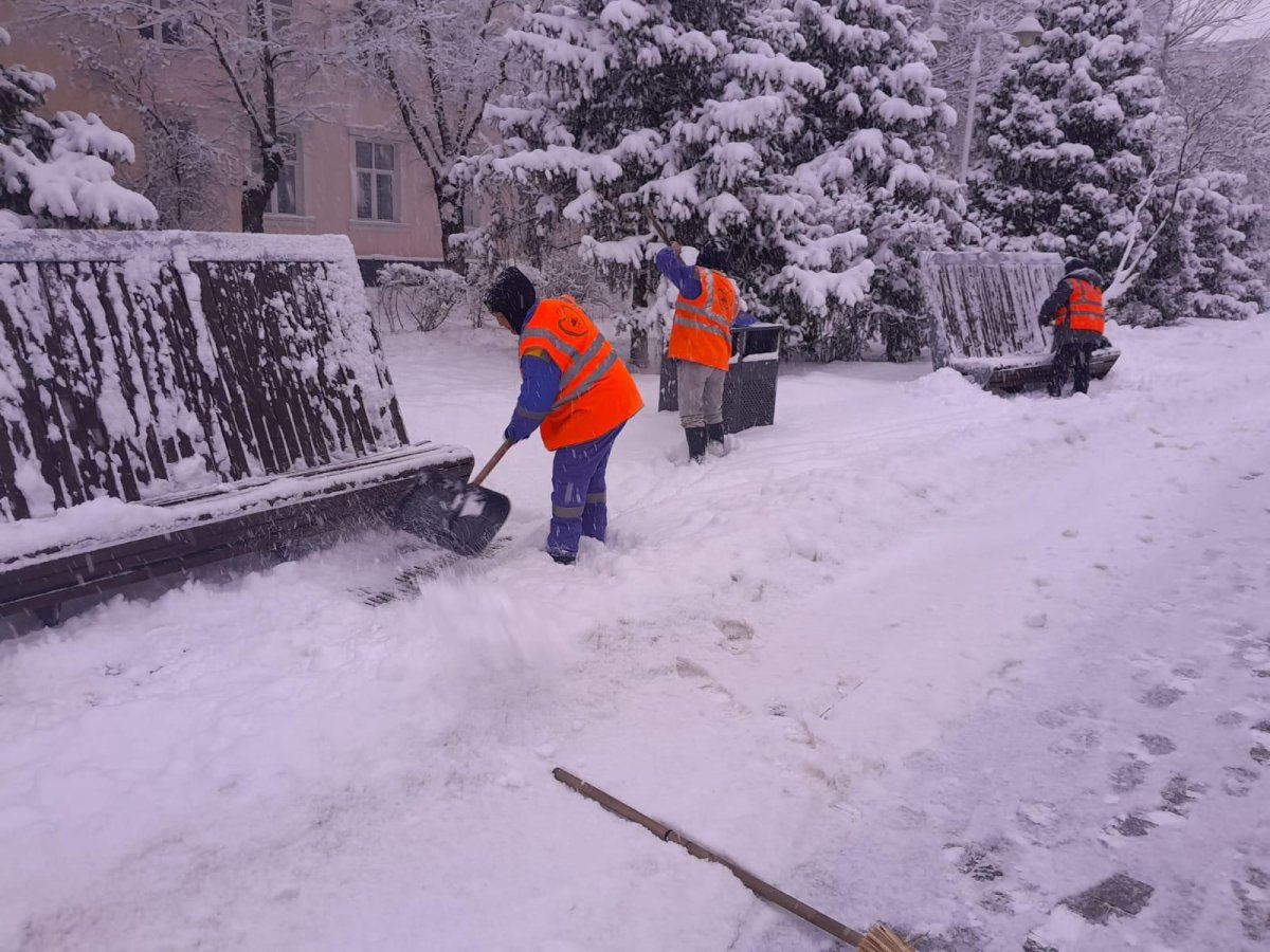 В Алматы выпала четверть месячной нормы снега