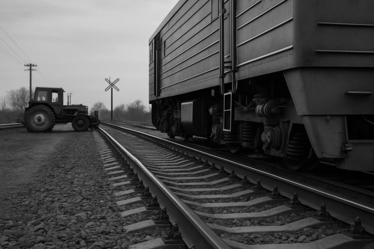 Есть погибший: трактор столкнулся с поездом на линии "Есиль — Аркалык"