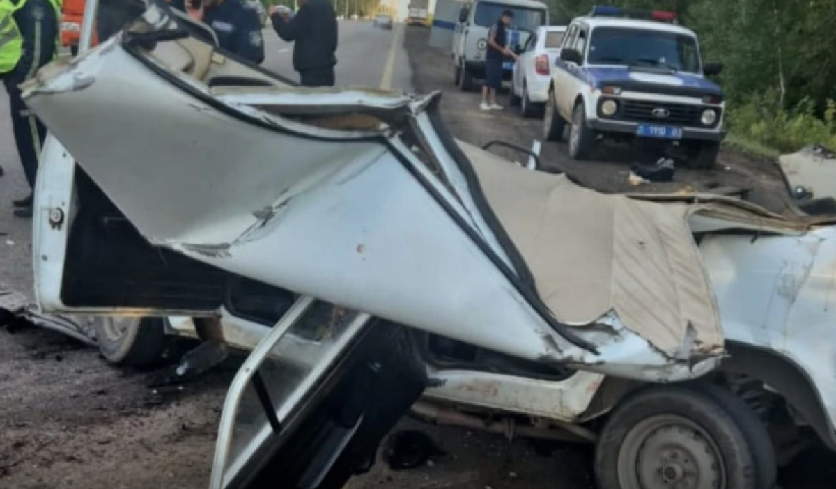 Семья погибла в лобовом ДТП под Щучинском