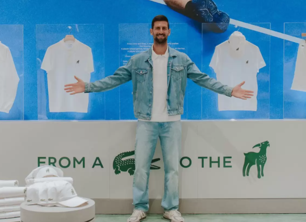 Lacoste заменила крокодила на козла ради Джоковича