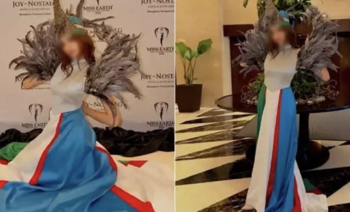 В Узбекистане участницу конкурса красоты наказали за наряд в виде флага