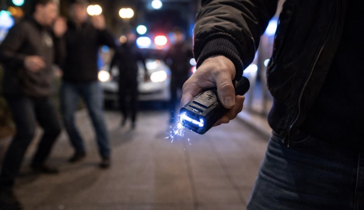 Алматинец пугал прохожих электрошокером и получил арест