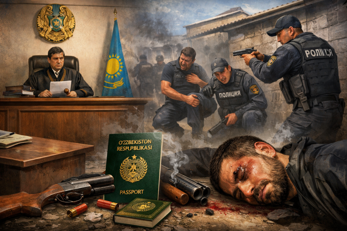 Смертельная перестрелка на юге Казахстана: кто ранил полицейского?