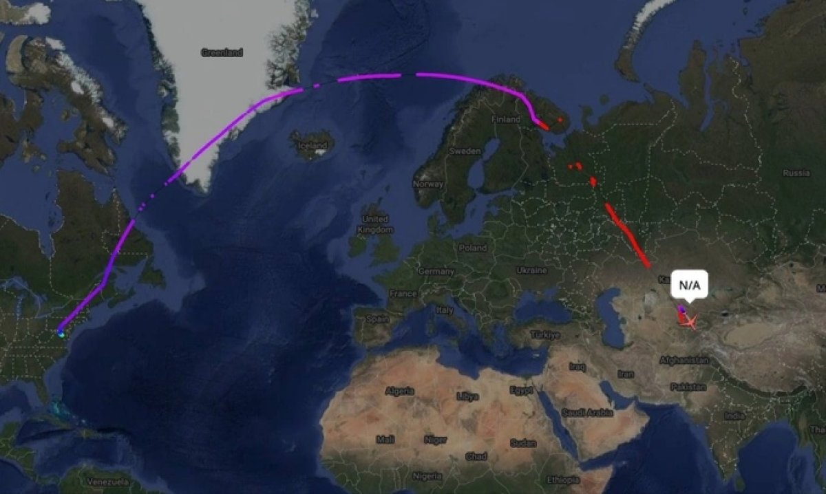 Выяснилось, кому принадлежит загадочный самолёт, пролетевший над Казахстаном