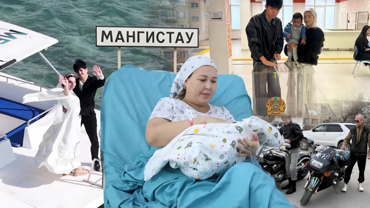 Катер, байкеры и ребёнок по имени Конституция: как проходит референдум в Мангистау