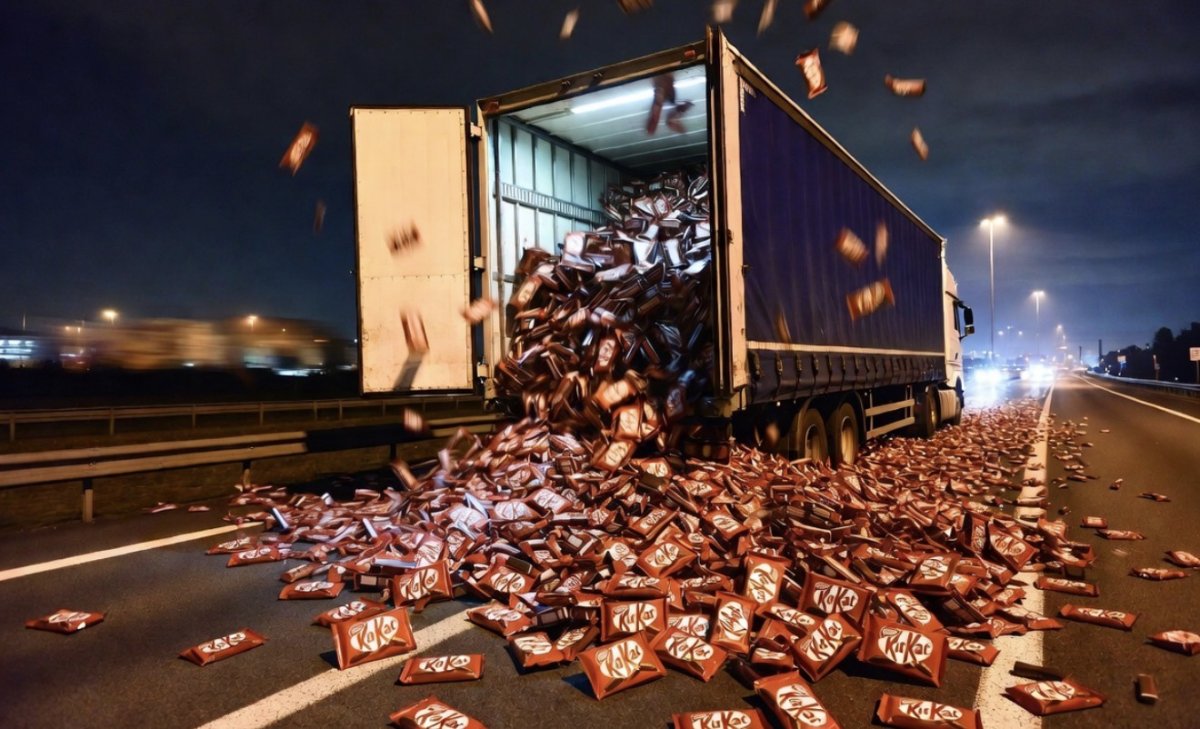 Грузовик с 12 тоннами шоколада KitKat украли в Европе
