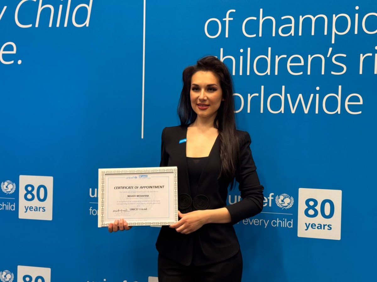 «Человек с большим сердцем»: казахстанская оперная дива Мария Мудряк стала другом ЮНИСЕФ
