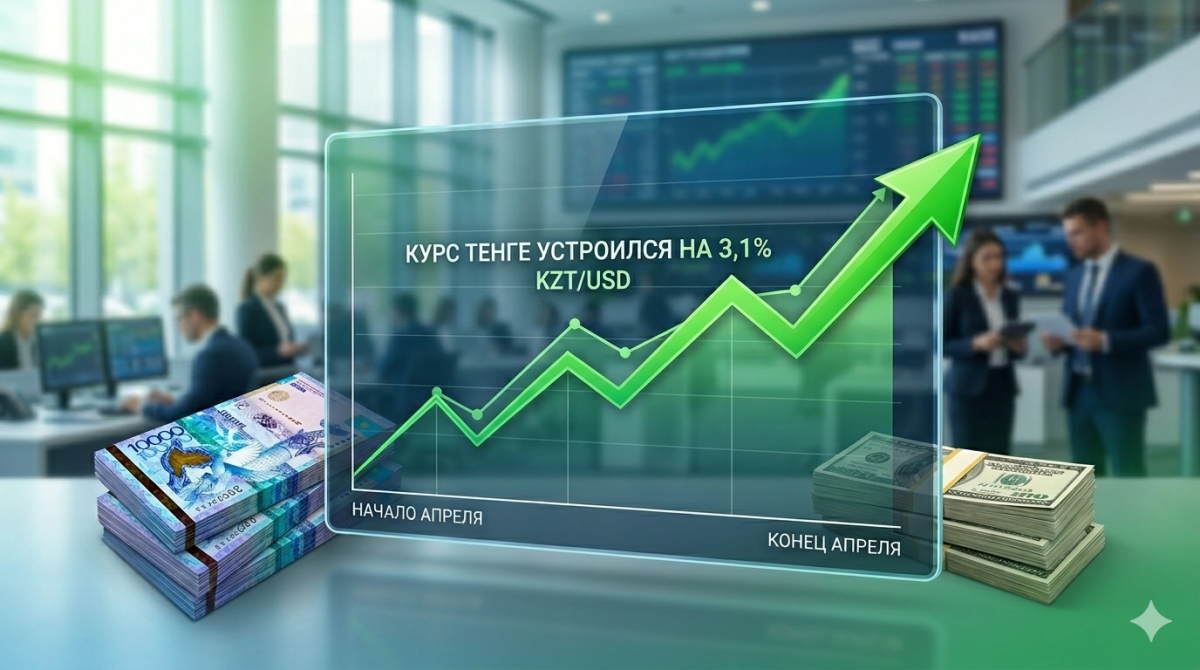 Валютный апрель: тенге идет в рост, а Нацбанк меняет тактику
