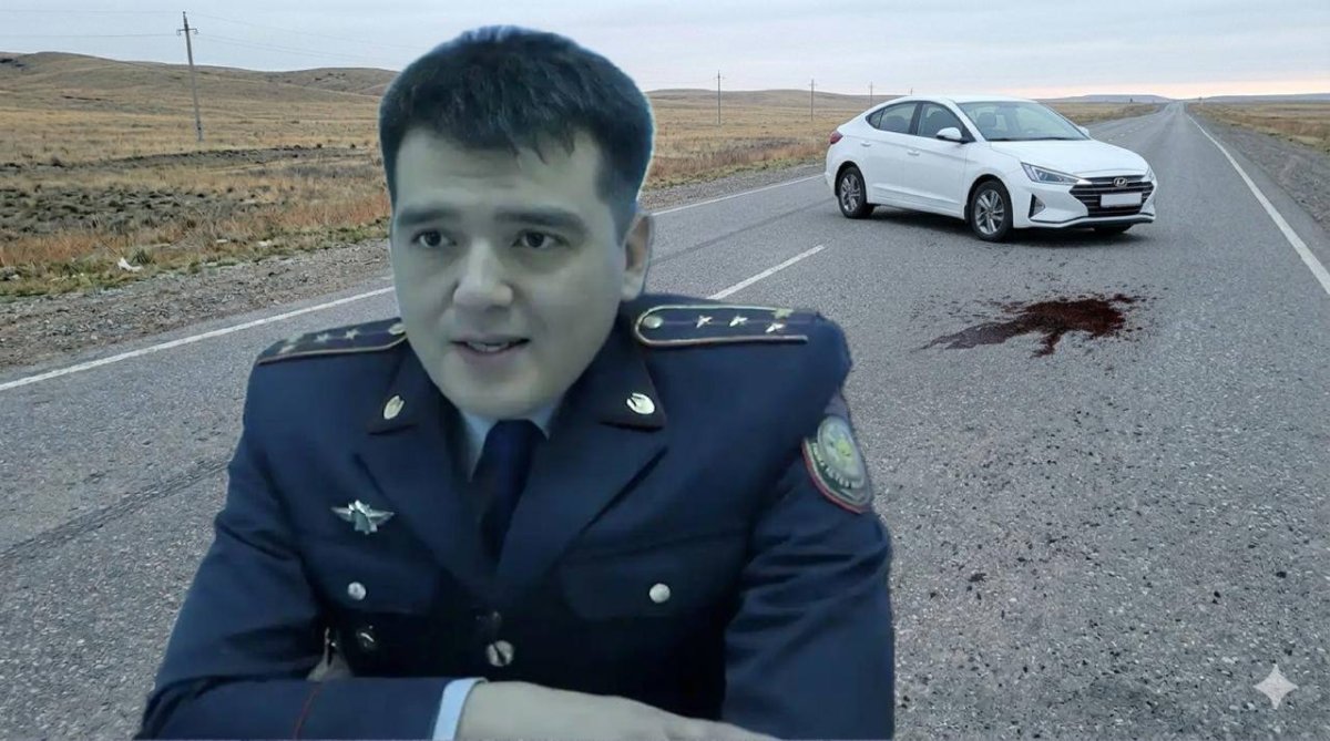 Замглавы районной полиции насмерть переехал свою жену в Алматинской области