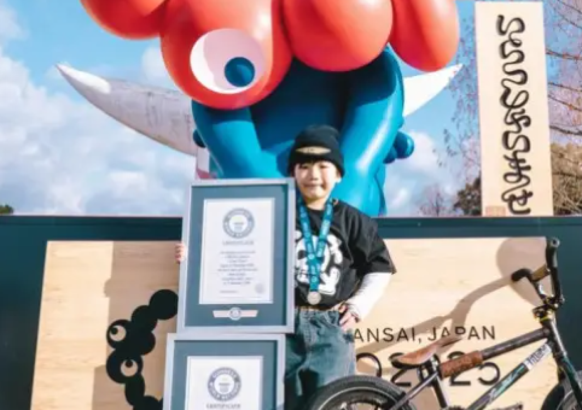 6-летний японец установил два рекорда Гиннесса на BMX
