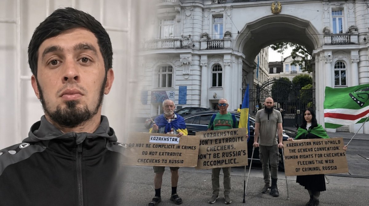 Сторонники чеченца Мовлаева вышли на митинг у посольства Казахстана в Вене