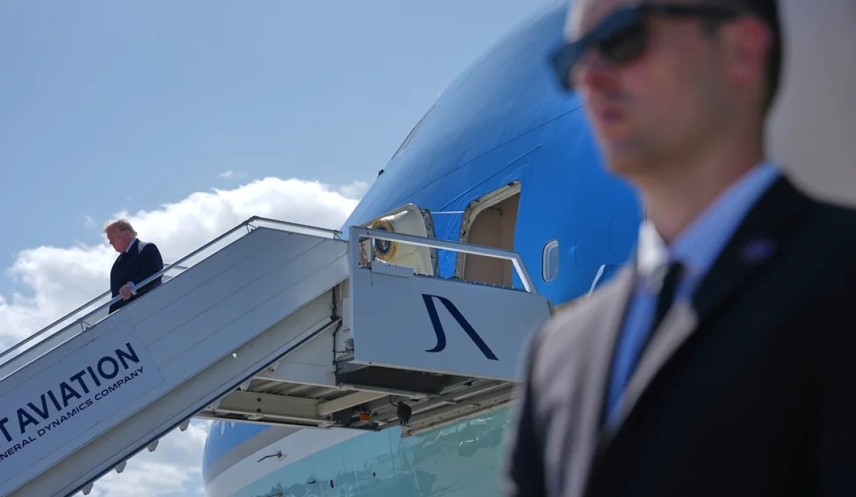 Трамп прибыл в Женеву накануне саммита G7