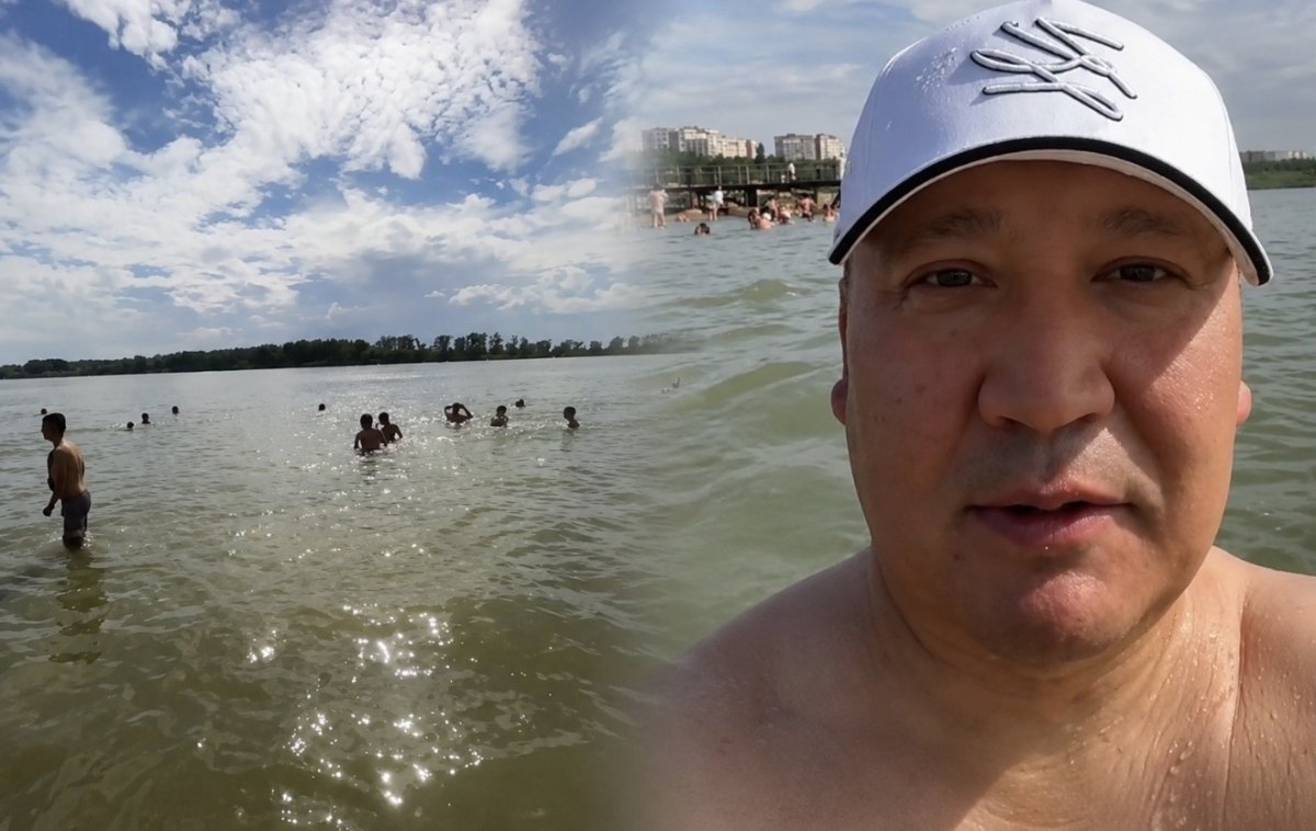 Аким Павлодарской области искупался в Иртыше после жалоб на грязную воду