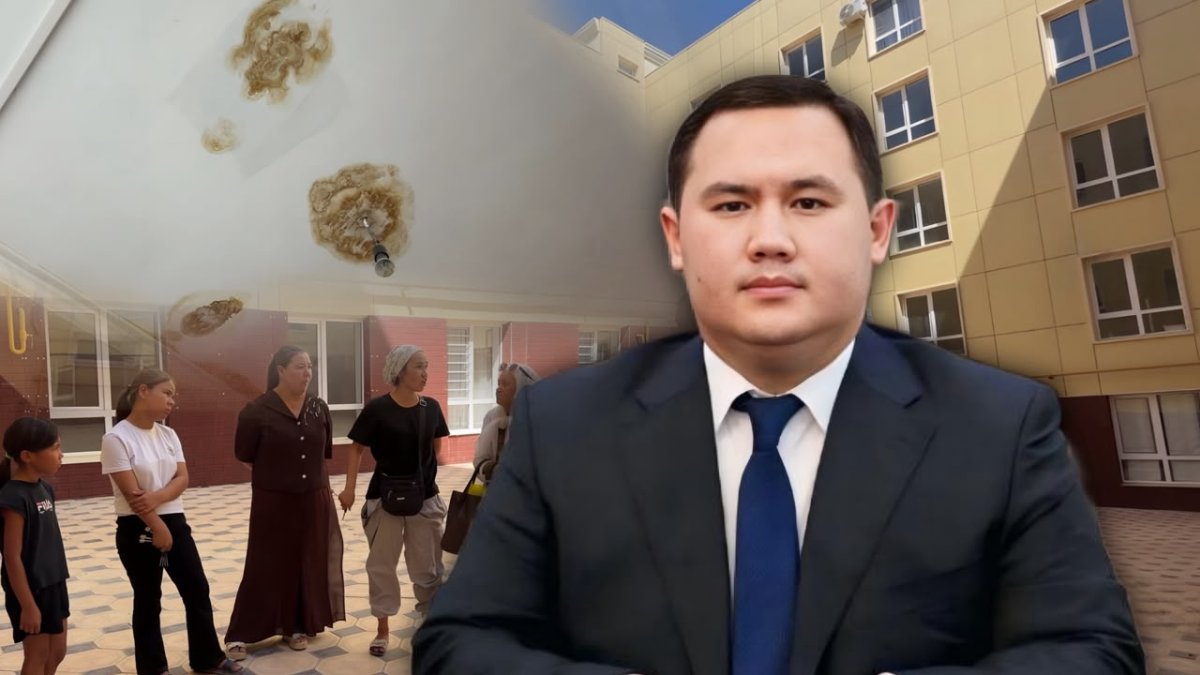 Стены рушатся, вода течет с потолка: вот такой подарок получили новосёлы к празднику в Туркестане
