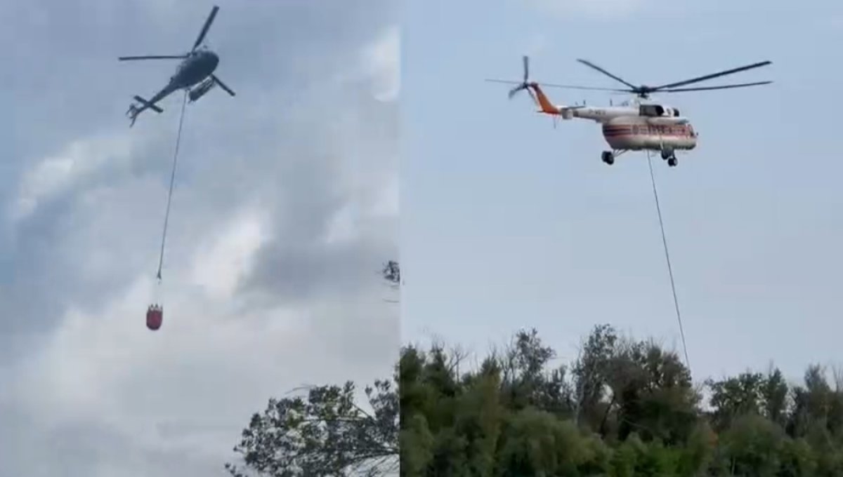 Крупный лесной пожар не могут потушить на западе Казахстана