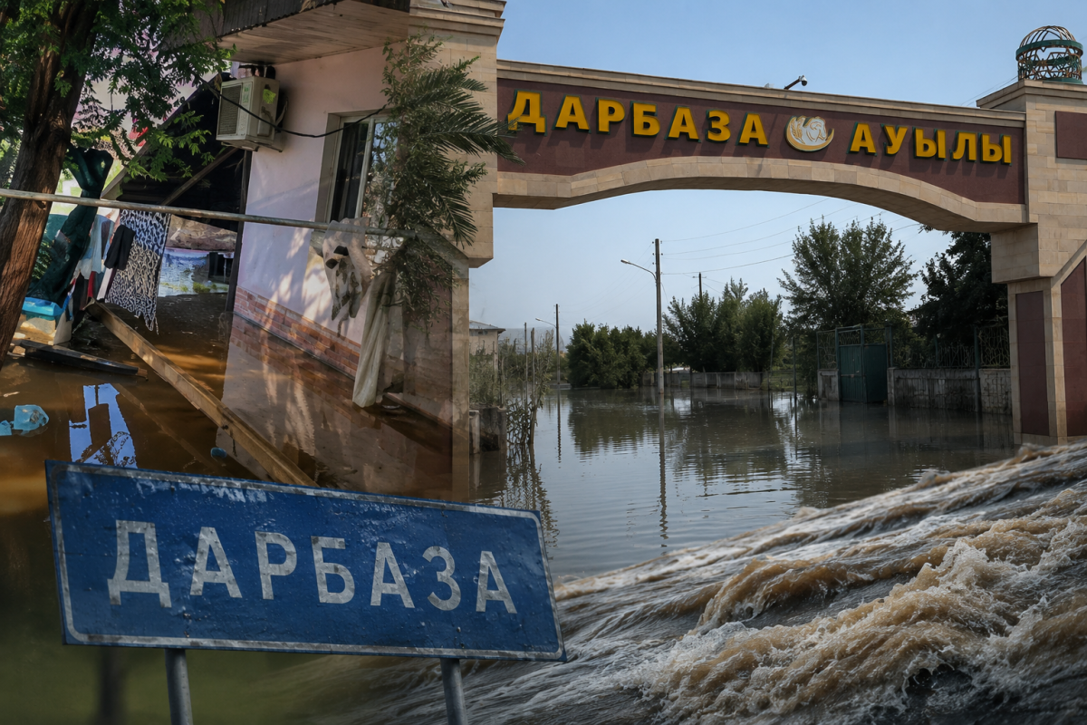 Жители села в Туркестанской области обвинили акимат после потопа