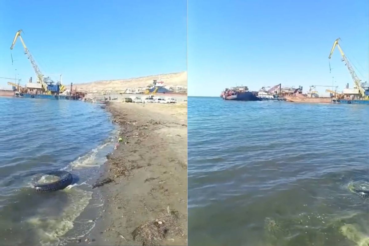 Каспий покрылся маслянистым пятном: экологи проверяют воду