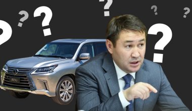 Аким Шымкента ездит на Lexus 570