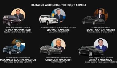 Mercedes, Lexus и Land Cruiser: какие служебные авто выбирают акимы