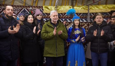 Ещё одна казахская "юрта несокрушимости" появилась в Украине