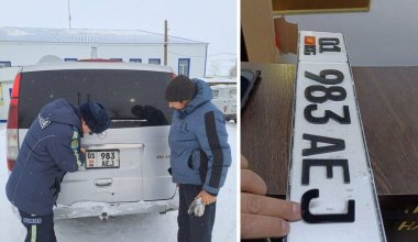 В Актюбинской области россиянин ездил с подложными номерами