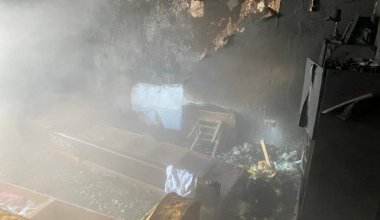В Экибастузе возник пожар