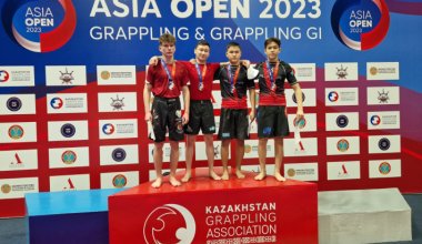 Актюбинские спортсмены завоевали 16 наград на чемпионате Азии по грэплингу