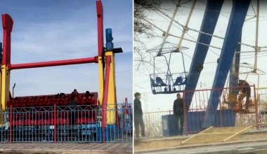 Нет охраны: в Актау подростки проникают на неработающие аттракционы