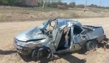 В Туркестанской области произошло страшное ДТП. Три человека погибли на месте