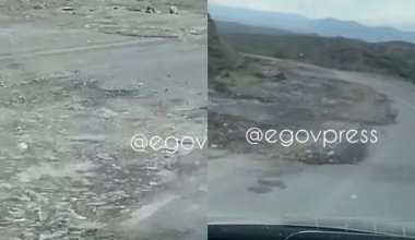"На это уходят наши деньги": казахстанец обратил внимание на ужасную дорогу в Алматинской области