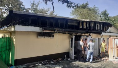 В зоне отдыха Алматы возник пожар