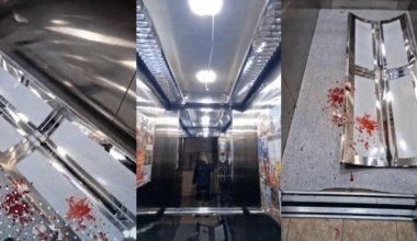 В Астане железная деталь лифта упала на голову женщины