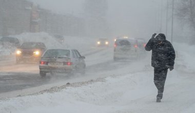 На большей части Казахстана ожидаются туман и гололед